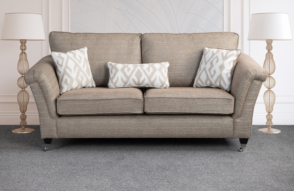Product photograph of Sweet Dreams Belvoir Granada Husk Fabric Standard Back Sofa from Choice Furniture Superstore.