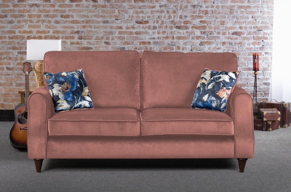 Product photograph of Sweet Dreams Firenze Powder Fabric Sofa from Choice Furniture Superstore.