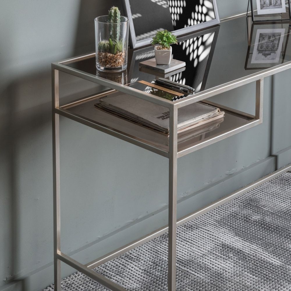 Product photograph of Rothbury Silver Desk from Choice Furniture Superstore.