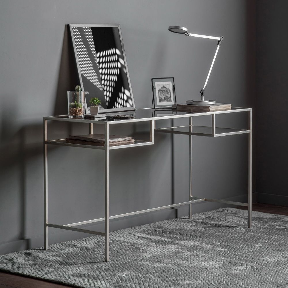 Product photograph of Rothbury Silver Desk from Choice Furniture Superstore.