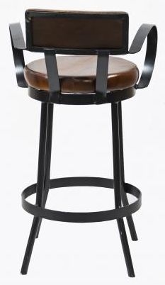 Product photograph of Gulmarg Padded Leather Bar Stool Sold In Pairs from Choice Furniture Superstore.