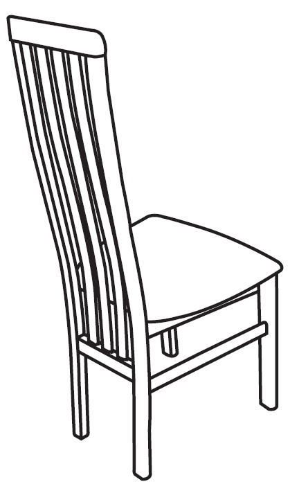 Product photograph of Set Of 2 Angelo Italian Grey Slatted Back Dining Chair from Choice Furniture Superstore.