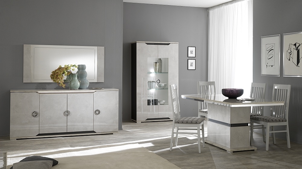 Product photograph of Angelo Italian 2 Door Display Cabinet from Choice Furniture Superstore.