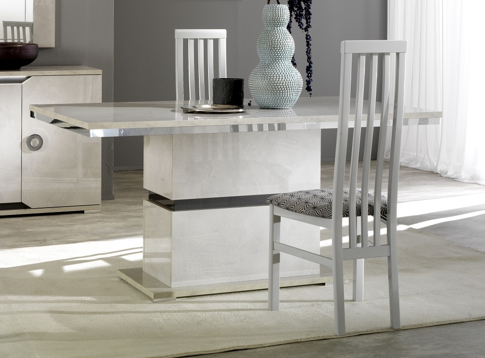 Product photograph of Angelo Italian Dining Set With 4 Wooden Dining Chair from Choice Furniture Superstore.