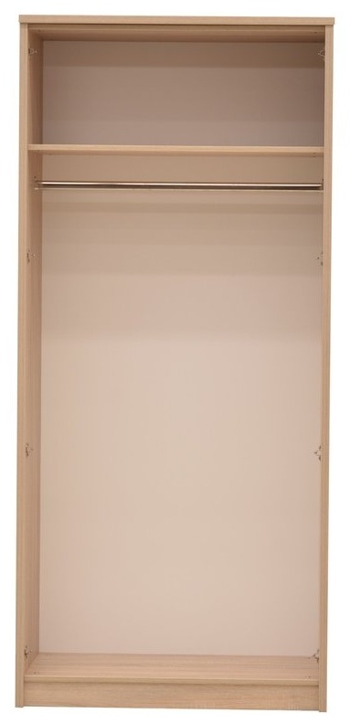 Product photograph of Cremona Sonoma Oak 2 Door Wardrobe from Choice Furniture Superstore.