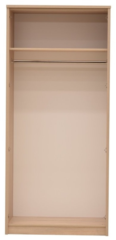 Product photograph of Sablon Sonoma Oak 2 Door Wardrobe from Choice Furniture Superstore.