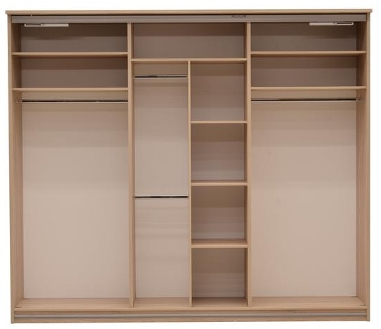Product photograph of Cremona Sonoma Oak 5 Door Wardrobe from Choice Furniture Superstore.