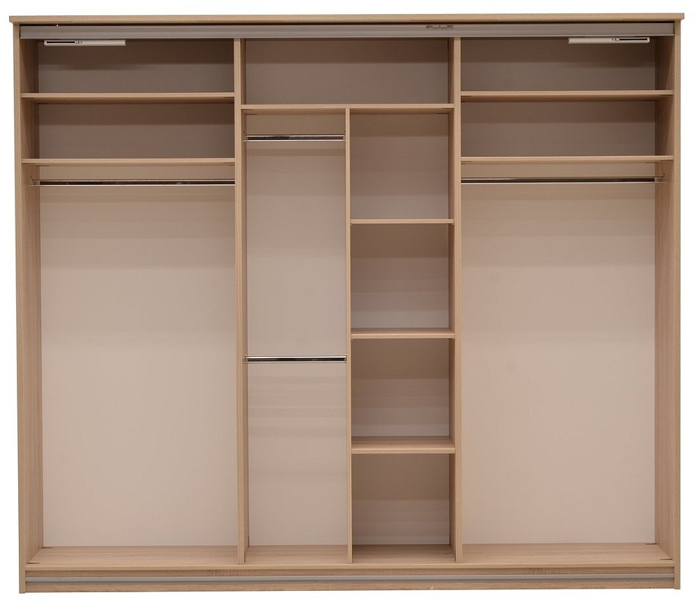 Product photograph of Cremona Sonoma Oak 3 Door Sliding Wardrobe from Choice Furniture Superstore.