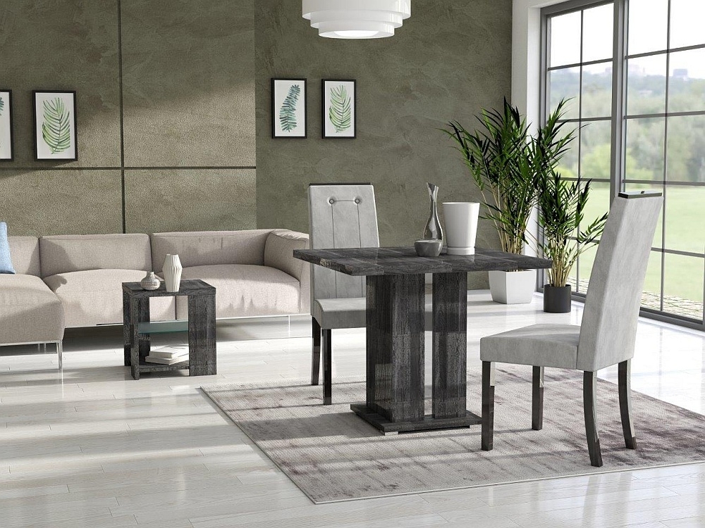 Product photograph of Augusta Italian Grey Oak Effect Lamp Table from Choice Furniture Superstore.