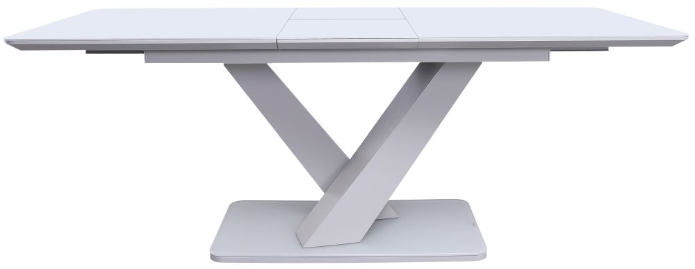 Product photograph of Vida Living Rafael 160cm-200cm Light Grey Extending Dining Table from Choice Furniture Superstore.