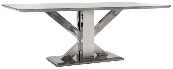 Product photograph of Vida Living Tremmen 180cm Grey Marble Dining Table from Choice Furniture Superstore.