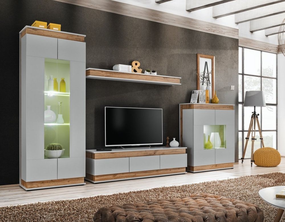 Product photograph of Buena Grey Wall Shelf from Choice Furniture Superstore.