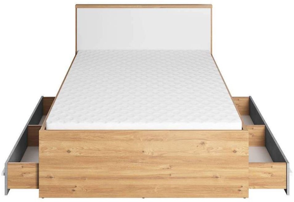 Product photograph of Ivy Oak Bed from Choice Furniture Superstore.