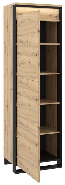 Product photograph of Quant Oak 1 Door Wardrobe from Choice Furniture Superstore.