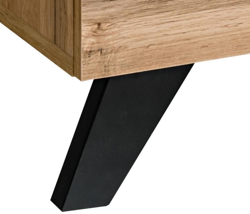 Product photograph of Avondale Oak Effect 2 Door Narrow Cabinet from Choice Furniture Superstore.