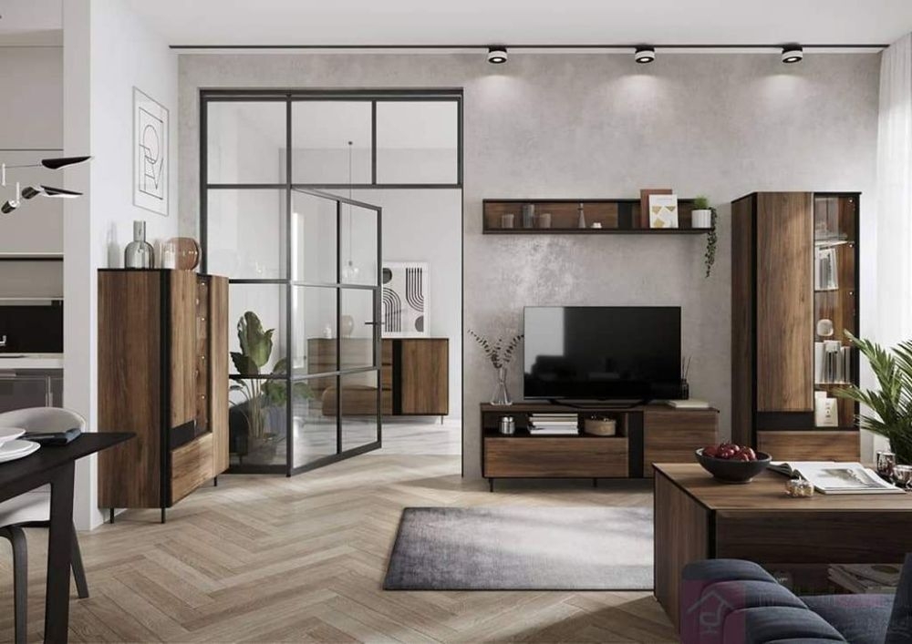 Product photograph of Norwood Dark Wood 155cm Tv Unit from Choice Furniture Superstore.