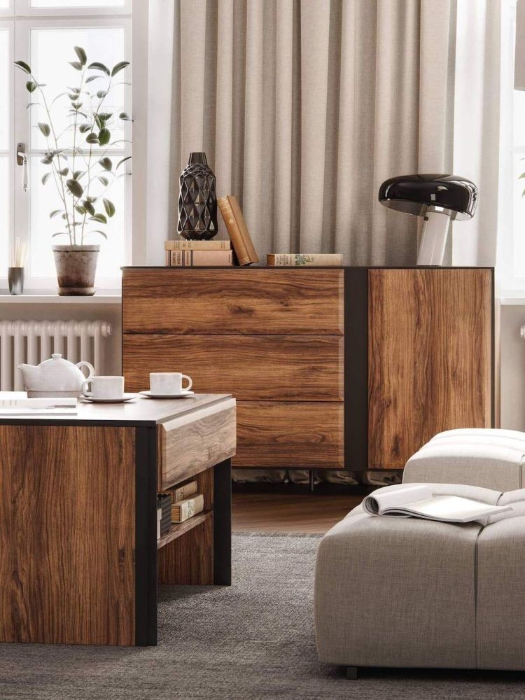 Product photograph of Borga Oak Sideboard from Choice Furniture Superstore.