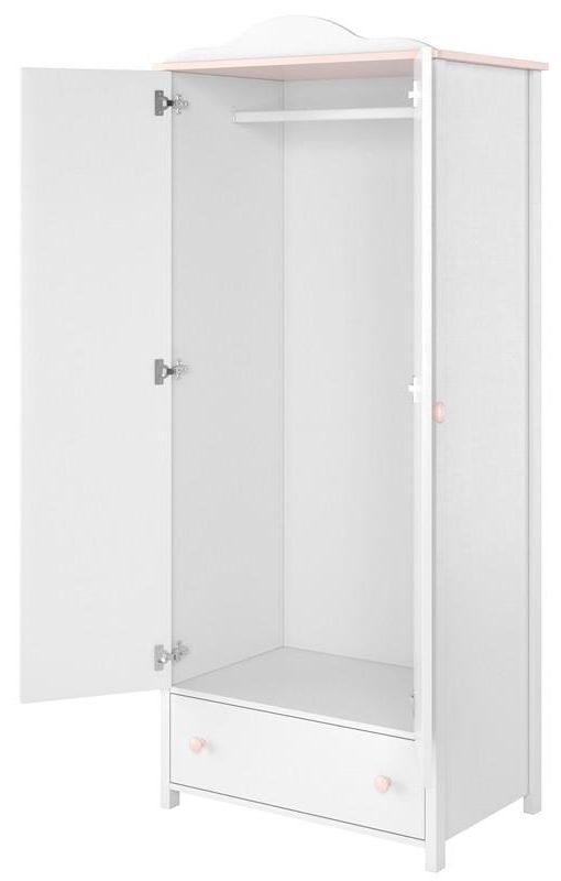 Product photograph of Luna White Wardrobe from Choice Furniture Superstore.