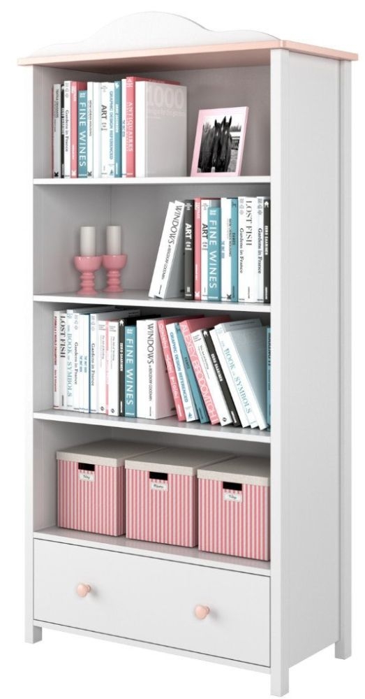 Product photograph of Luna White Bookcase from Choice Furniture Superstore.