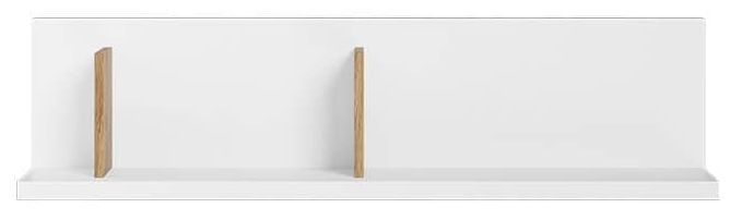 Product photograph of Massi Natural And White Wall Shelf from Choice Furniture Superstore.