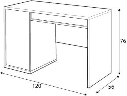 Product photograph of Imola White Computer Desk from Choice Furniture Superstore.