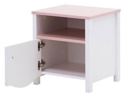 Product photograph of Sophia Girls White Bedside Table from Choice Furniture Superstore.