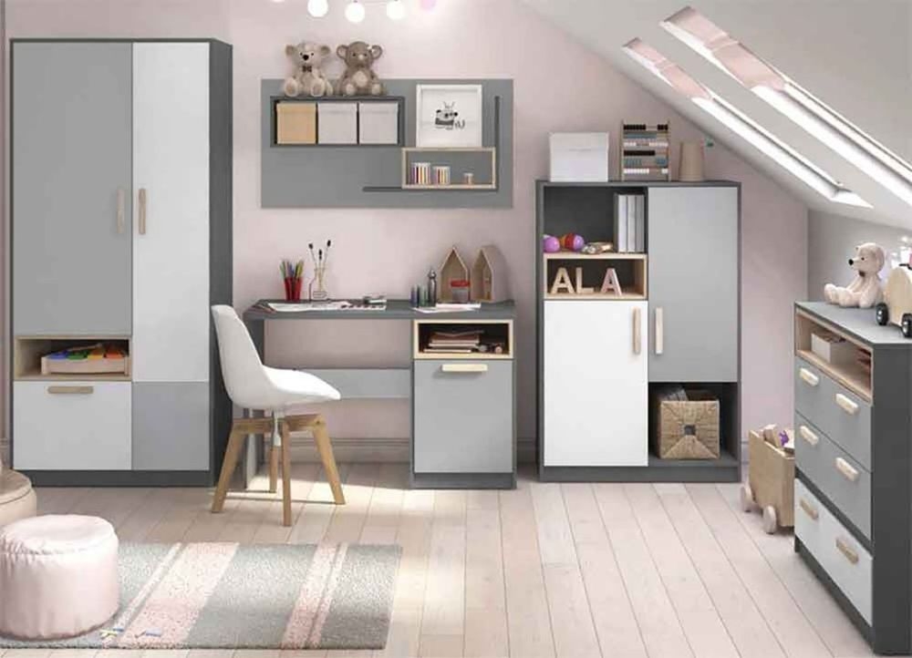 Product photograph of Florence Graphite 3 Drawer Chest from Choice Furniture Superstore.