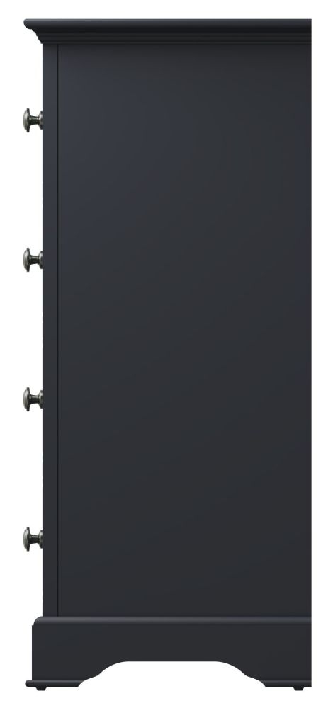 Product photograph of Ashby Midnight Grey Painted 2 3 Drawer Chest from Choice Furniture Superstore.