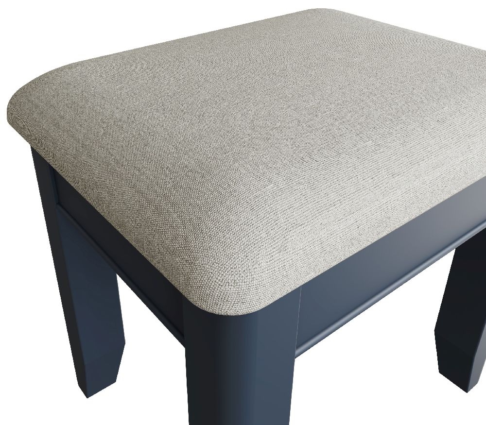 Product photograph of Ringwood Blue Painted Stool from Choice Furniture Superstore.