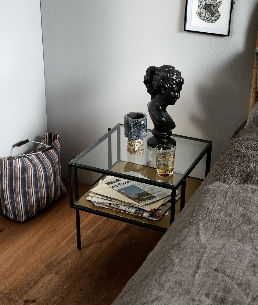 Product photograph of Nordal Parana Glass Side Table from Choice Furniture Superstore.