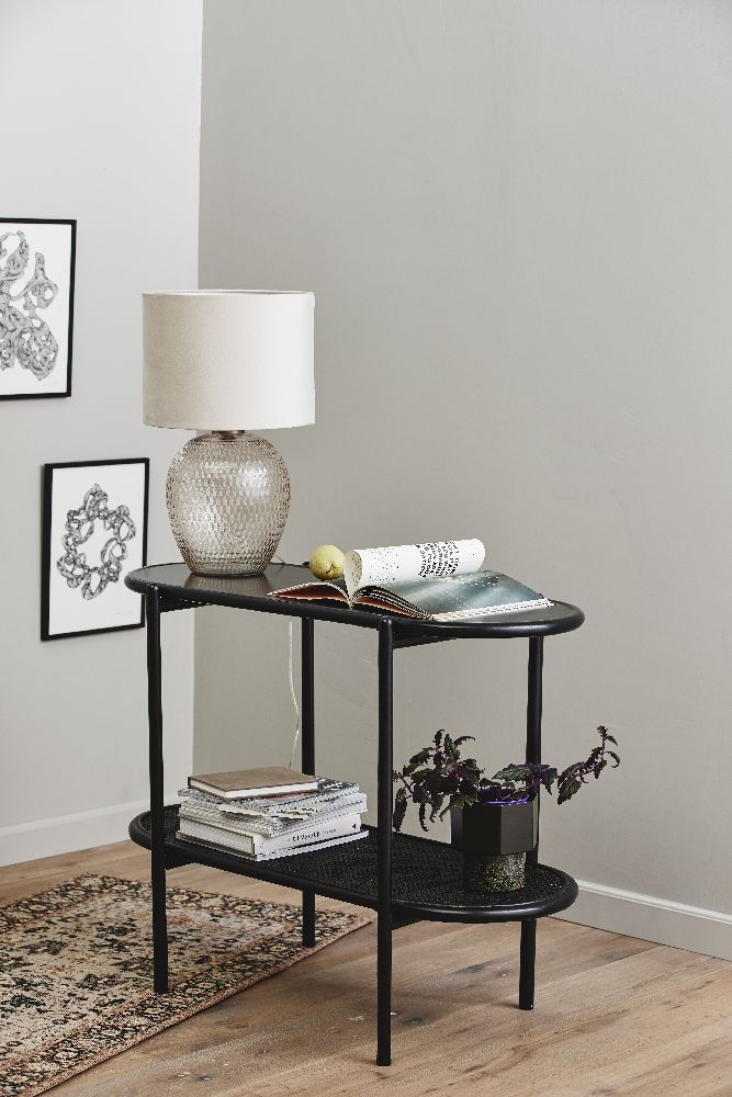 Product photograph of Nordal Surma Black Side Table from Choice Furniture Superstore.