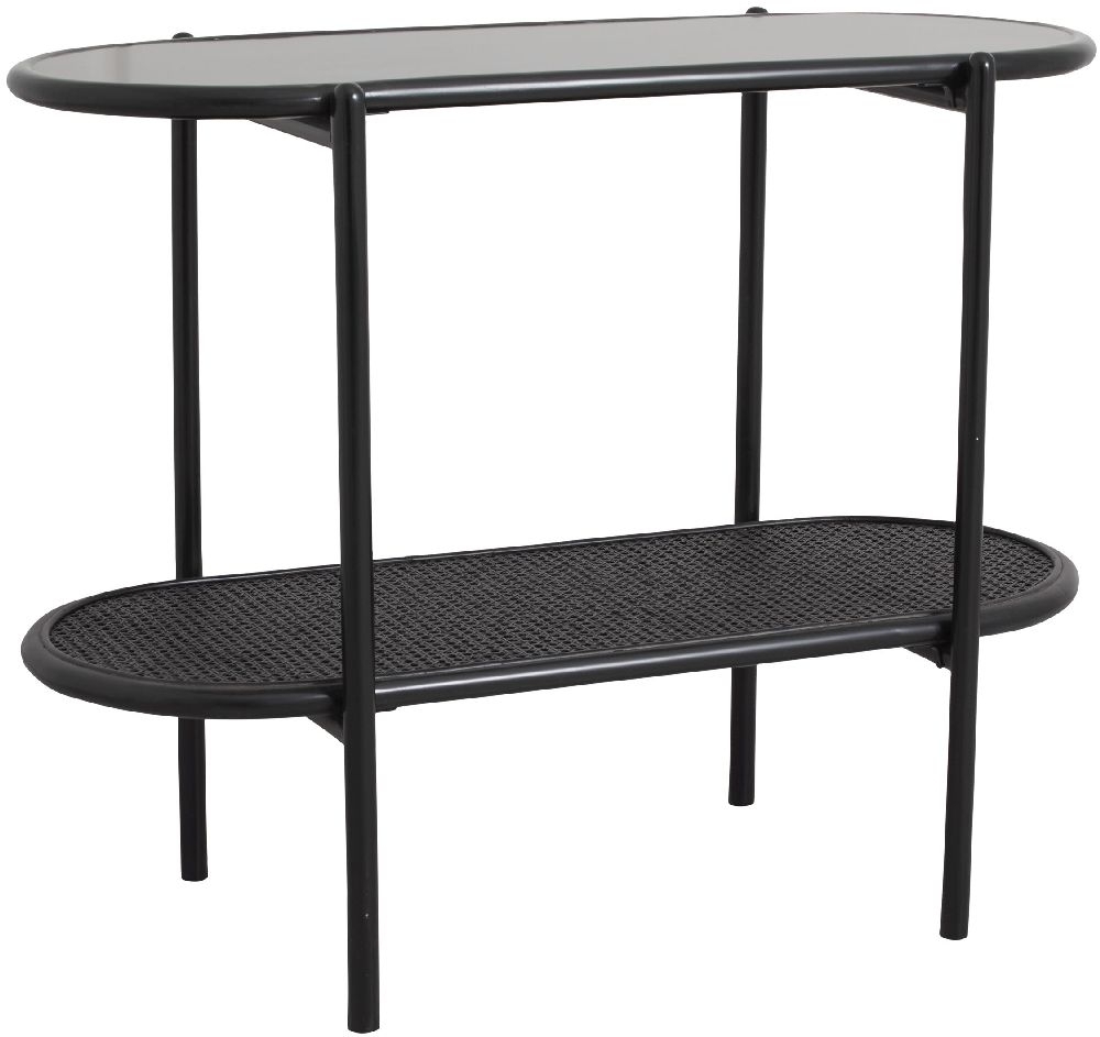 Product photograph of Nordal Surma Black Side Table from Choice Furniture Superstore.