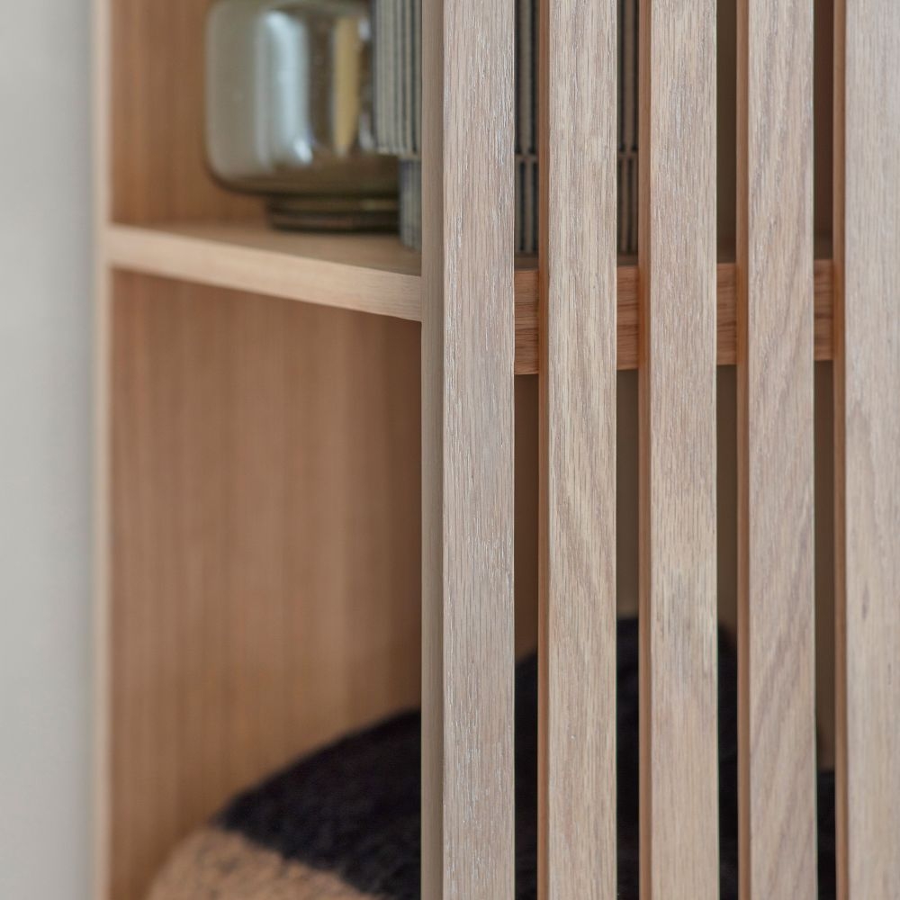 Product photograph of Floriston Oak Open Wardrobe from Choice Furniture Superstore.