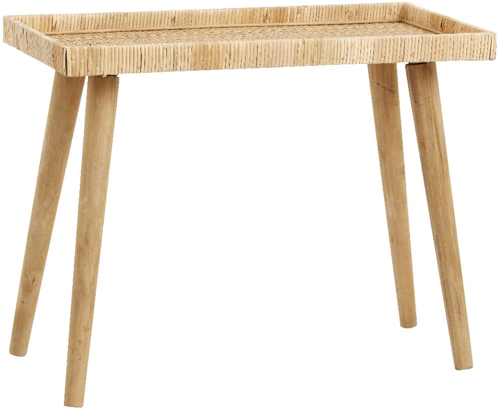 Product photograph of Nordal Rivas Rattan Large Side Table from Choice Furniture Superstore.