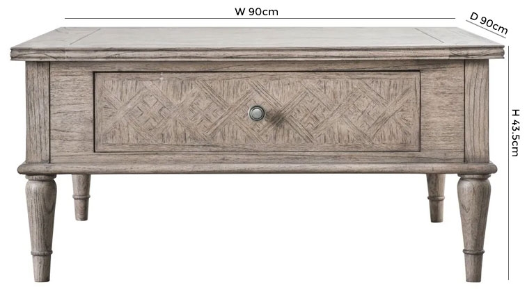 Product photograph of Chester Wooden 2 Drawer Coffee Table from Choice Furniture Superstore.