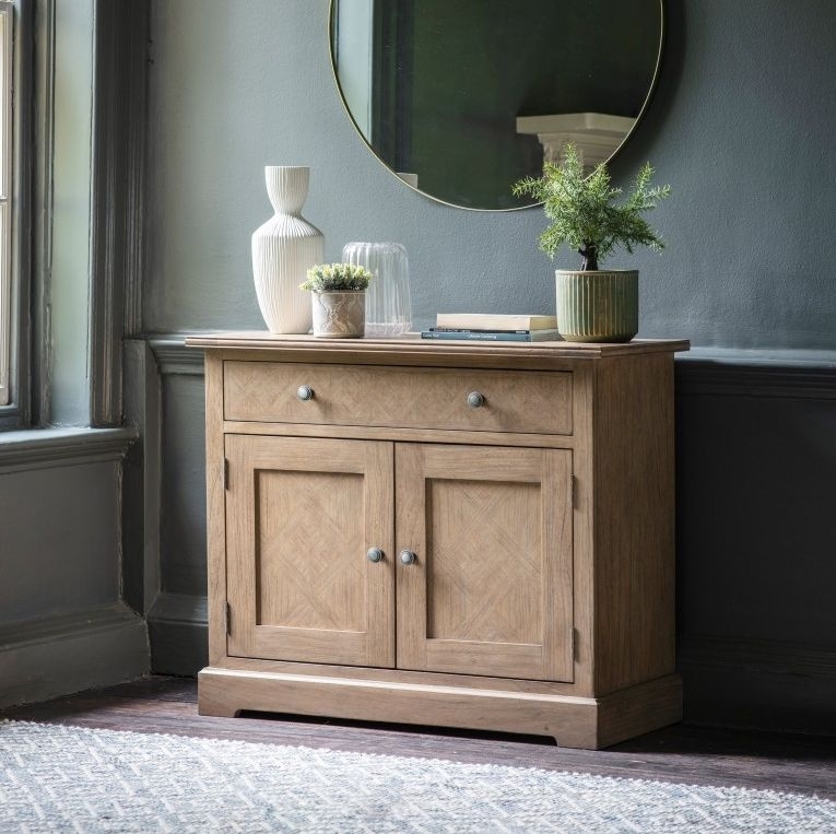 Product photograph of Mustique Mindi Wood Small Sideboard - 2 Doors from Choice Furniture Superstore.