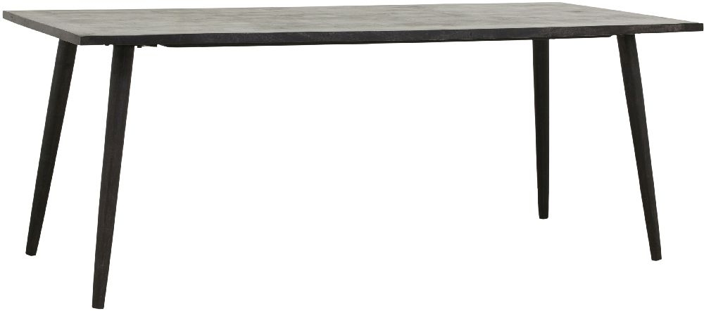 Product photograph of Nordal Hau Black Mango Wood Dining Table - 8 Seater from Choice Furniture Superstore.