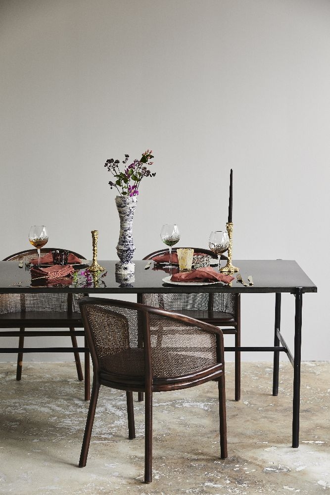 Product photograph of Nordal Sesia Black Dining Table - 8 Seater from Choice Furniture Superstore.