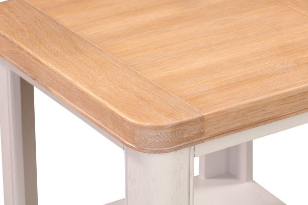 Product photograph of Clarion Oak And Grey Painted Lamp Table from Choice Furniture Superstore.