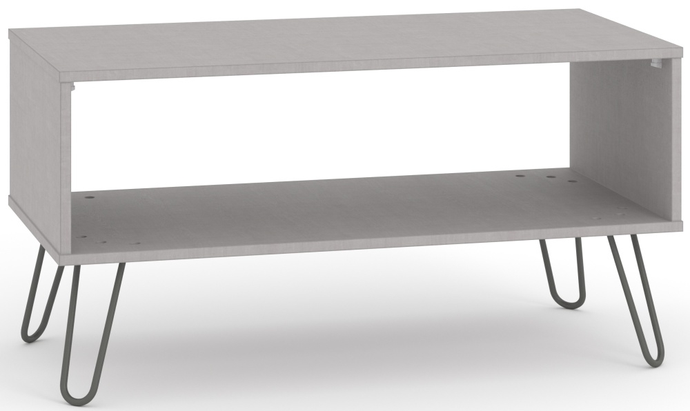 Product photograph of Augusta Grey Open Coffee Table With Hairpin Legs from Choice Furniture Superstore.