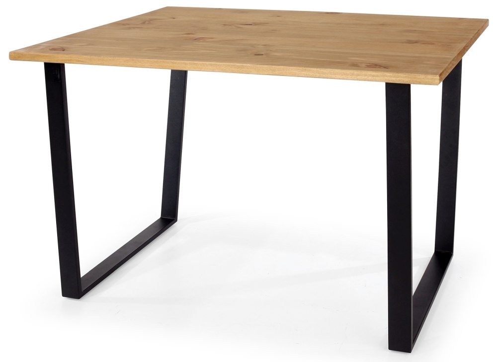 Product photograph of Texas 150cm Industrial Dining Table With Black U Shape from Choice Furniture Superstore.