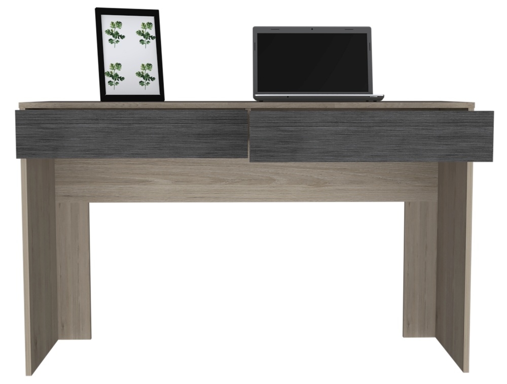 Product photograph of Harvard Washed Oak 2 Drawer Desk from Choice Furniture Superstore.