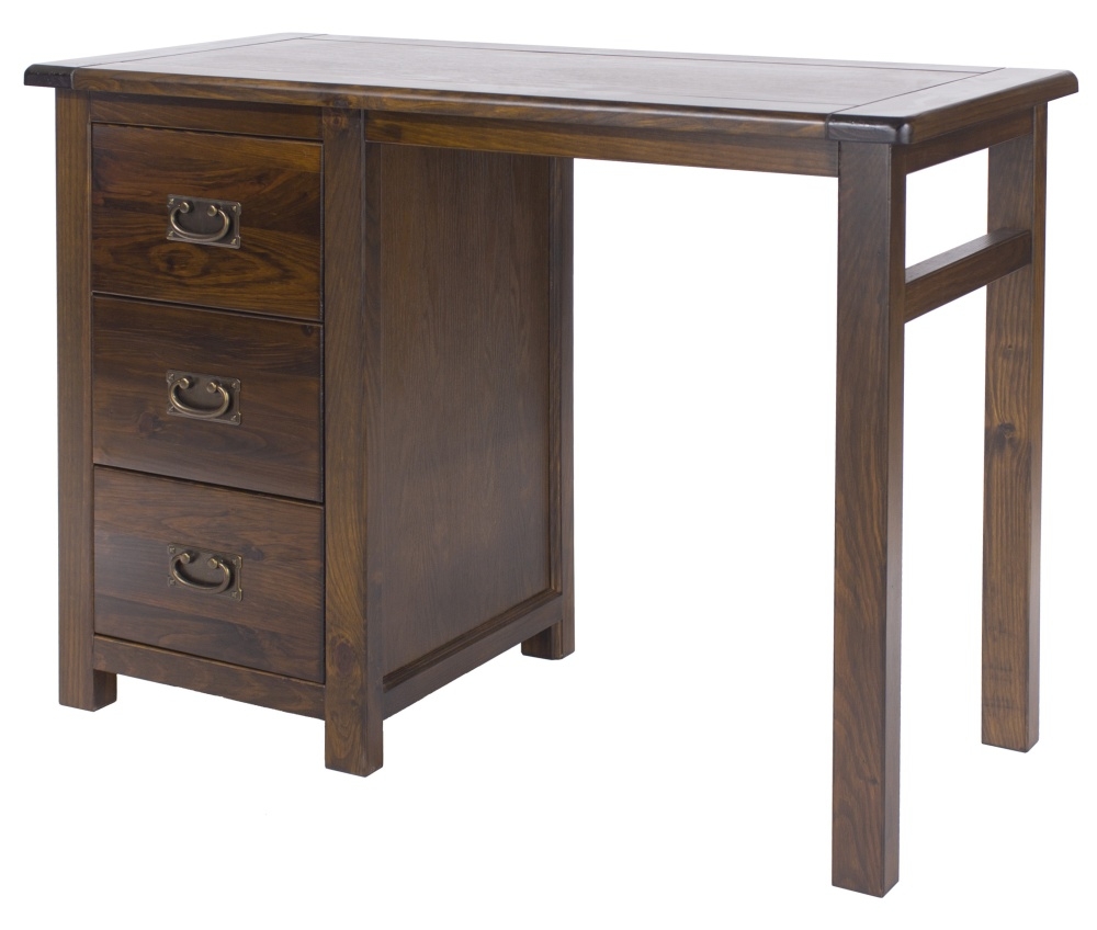 Product photograph of Boston Dark Wood Dressing Table from Choice Furniture Superstore.