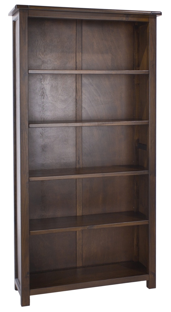 Product photograph of Bowke Dark Wood Tall Bookcase from Choice Furniture Superstore.