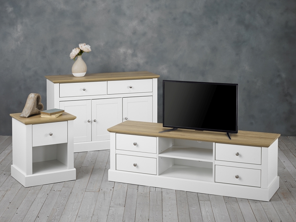 Product photograph of Devon 4 Drawer Tv Unit from Choice Furniture Superstore.