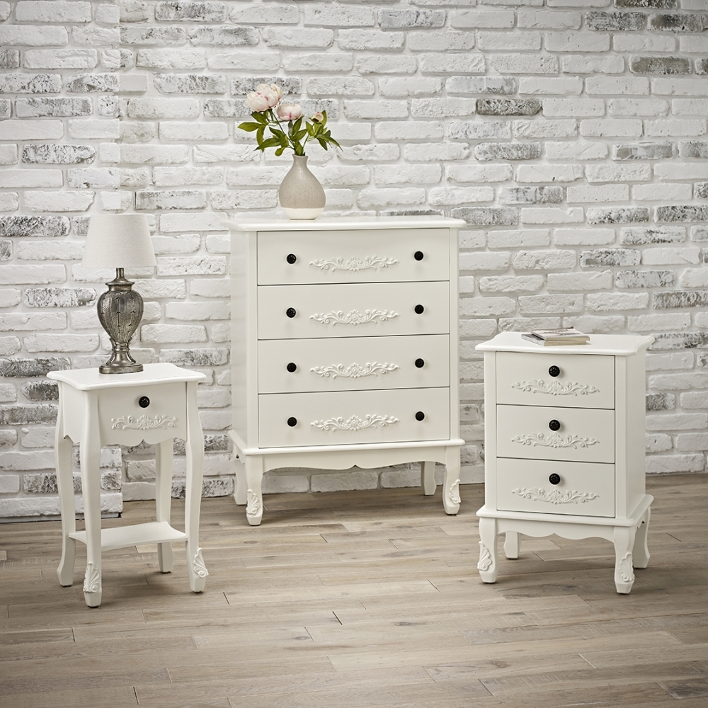 Product photograph of Antoinette French Style 3 Drawer Chest from Choice Furniture Superstore.