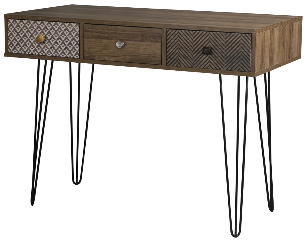 Product photograph of Casablanca Printed Desk With Hairpin Legs from Choice Furniture Superstore.