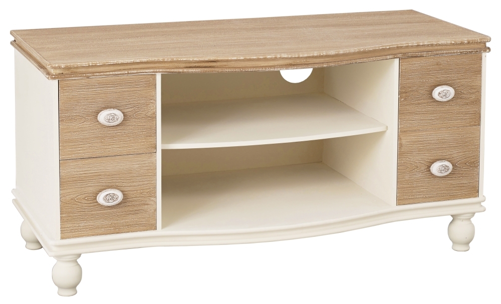 Product photograph of Juliette French Style Cream Tv Unit from Choice Furniture Superstore.
