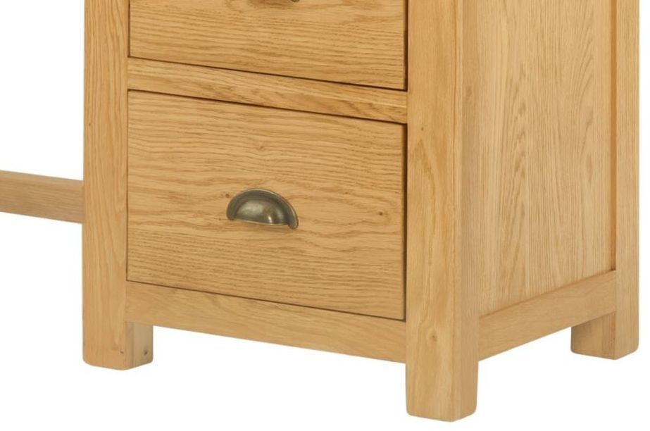 Product photograph of Portland Dressing Table - Comes In Oak And Stone Painted from Choice Furniture Superstore.