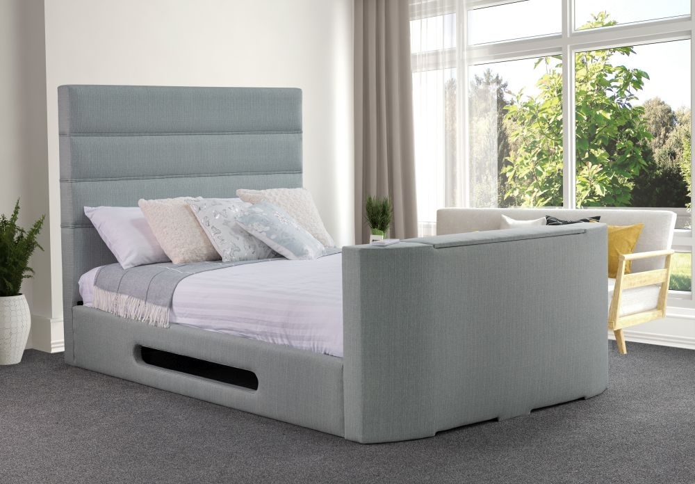 Product photograph of Sweet Dreams Griffin Fabric Tv Bed from Choice Furniture Superstore.